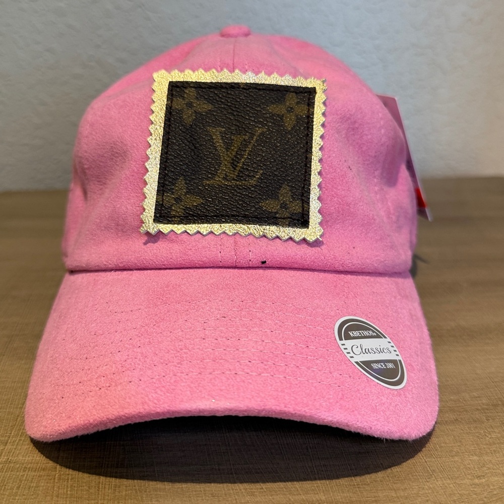 Pink Cap with LV Patch
